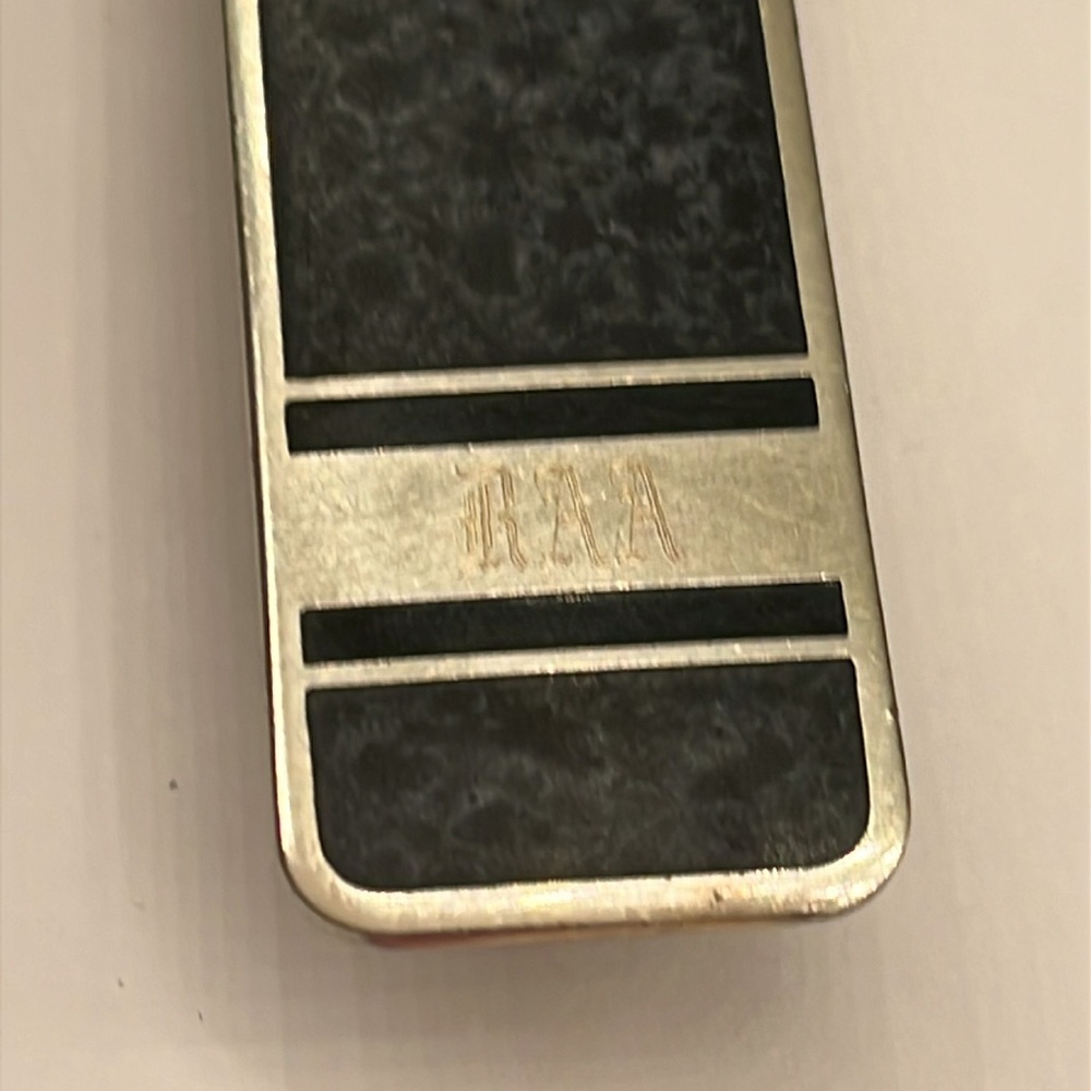 Money Clip engraved initials RAA - Picture 2 of 5